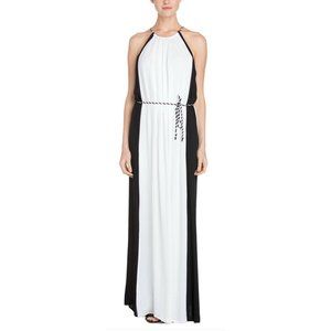 Ella Moss Dress NWT Size Small Black White Belted